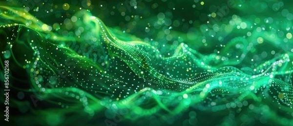 Fototapeta Abstract Green Bokeh Background