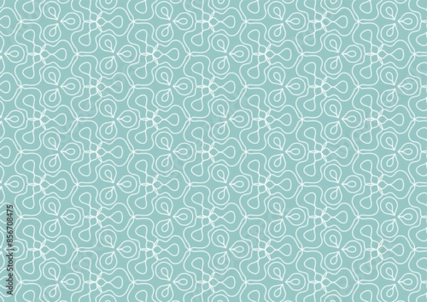Fototapeta Soft green pattern line pastel geometric background