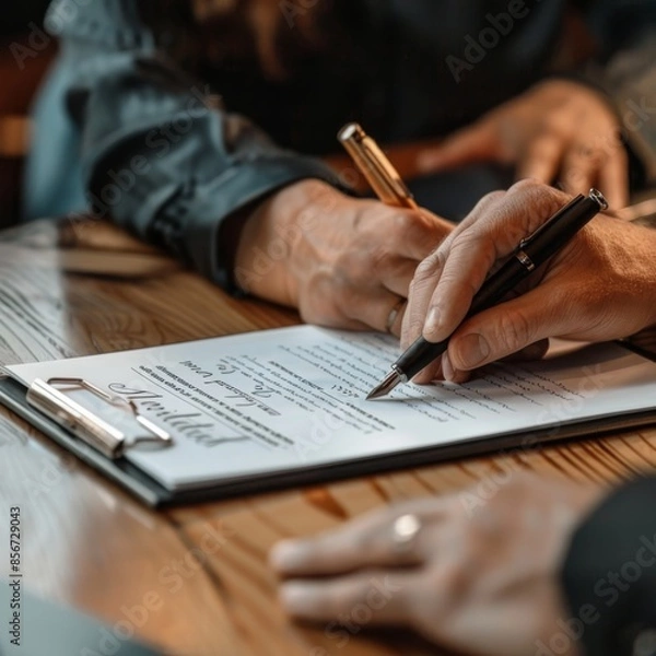 Obraz Finalizing the Deal