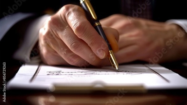 Obraz Authorizing the Agreement