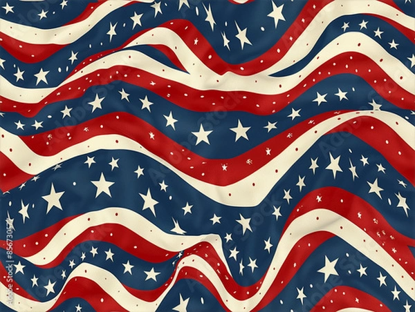 Fototapeta USA Americana Tiled Background
