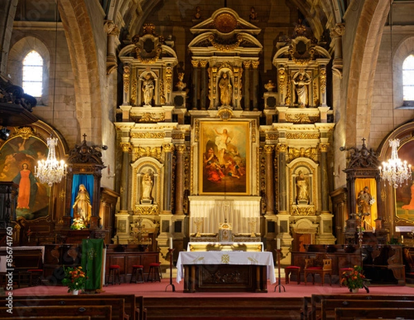 Obraz L'autel  de l'église d'Auray