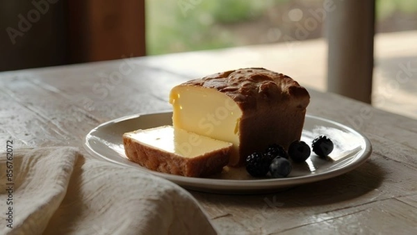 Fototapeta Morning Bliss: Butter at the Breakfast Table