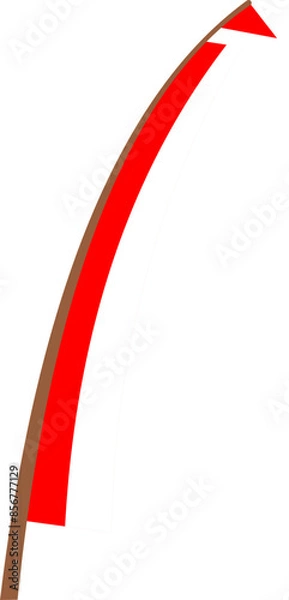 Fototapeta Indonesian Flag Decoration