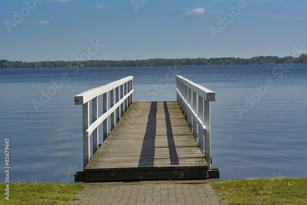 Obraz steg am see