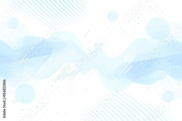 Fototapeta 水色の幾何学的な白い背景