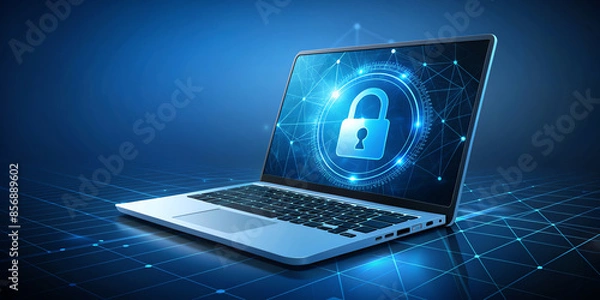 Obraz laptop security  concept