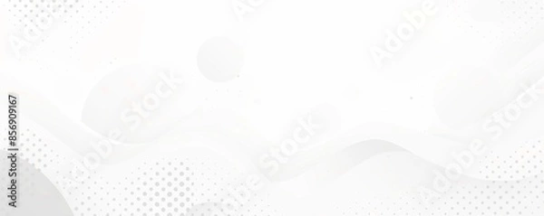 Fototapeta ライトグレーの背景にシンプルな幾何学模様