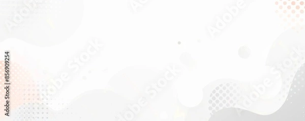 Fototapeta ライトグレーの背景にシンプルな幾何学模様