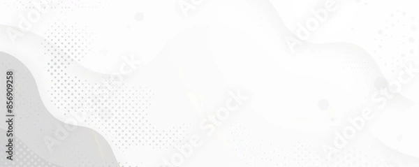 Fototapeta ライトグレーの背景にシンプルな幾何学模様