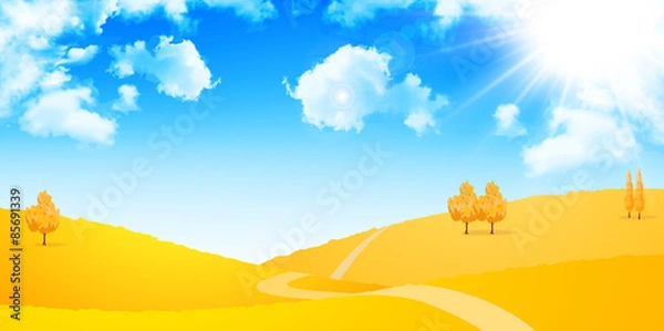 Fototapeta 秋　空　背景