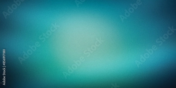 Fototapeta Serene gradient background with soft transitions from light teal to deep teal, creating a calming and tranquil visual effect. Ideal for modern designs, websites, and artistic projects