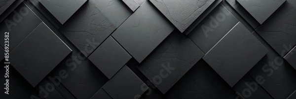 Fototapeta Abstract Black Geometric Pattern