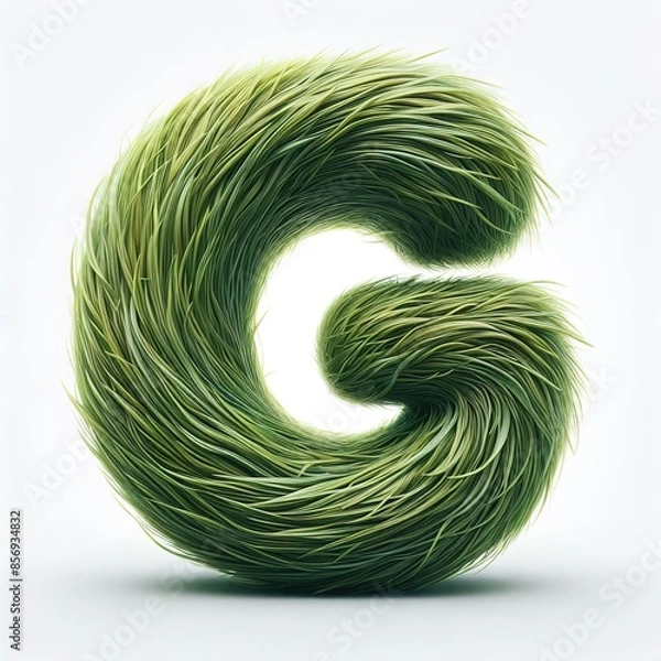 Obraz grass green letters