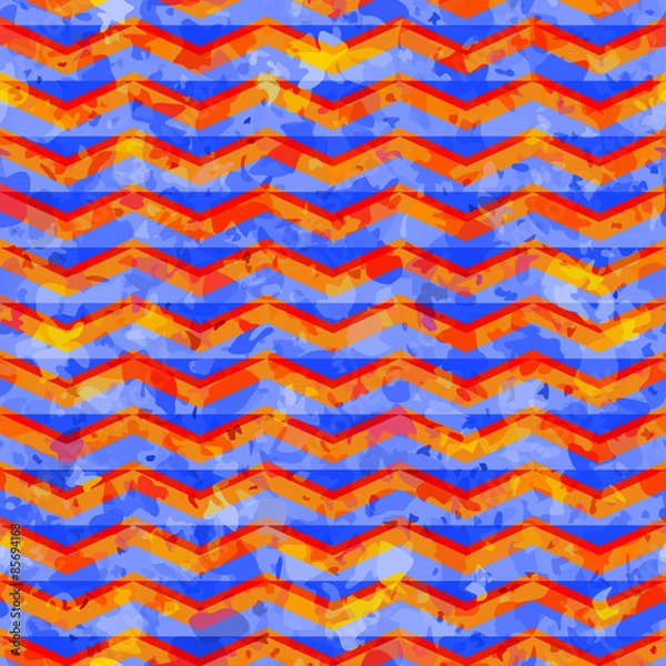 Fototapeta Geometric semless textured pattern