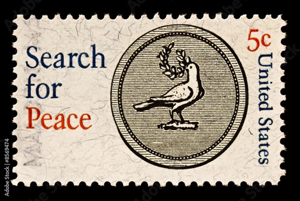 Obraz Search for Peace Stamp