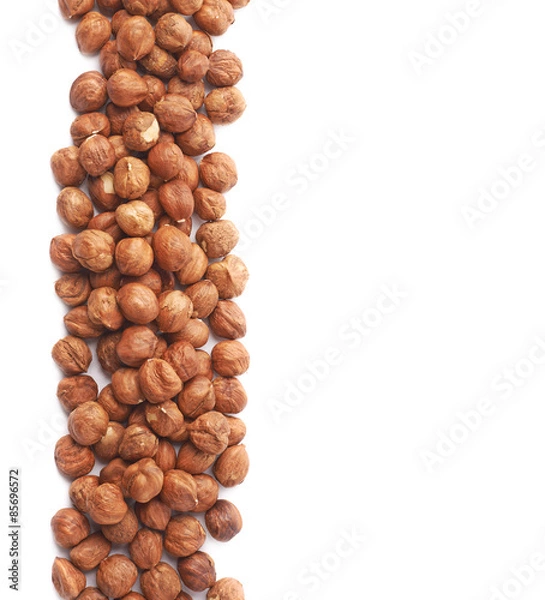 Fototapeta Hazelnut background composition