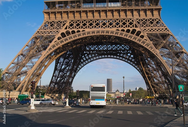 Obraz eiffel tower basis, paris, france