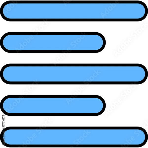 Fototapeta Horizontal Left Align Icon