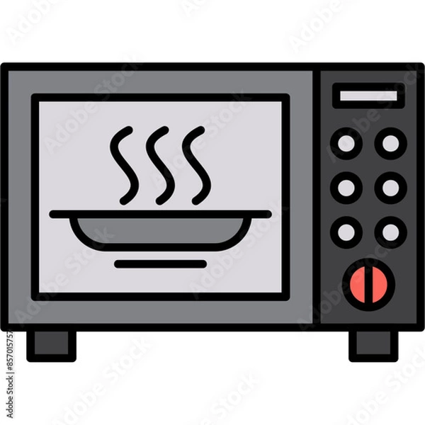 Fototapeta Microwave Icon