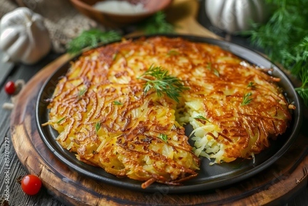 Obraz A delicious and freshly made rösti