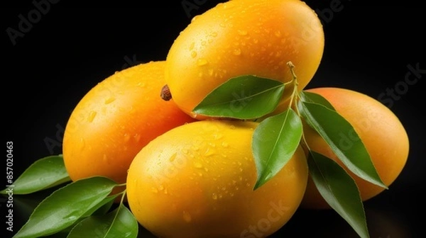 Obraz Raw mango on white background