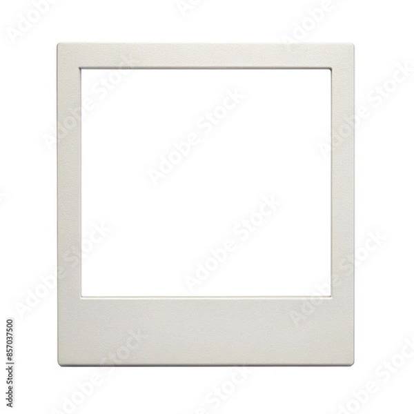 Fototapeta Polaroid Frame PNG Mockup on White Background