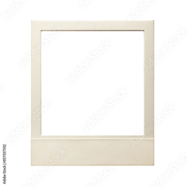 Obraz Polaroid Frame PNG Mockup on White Background
