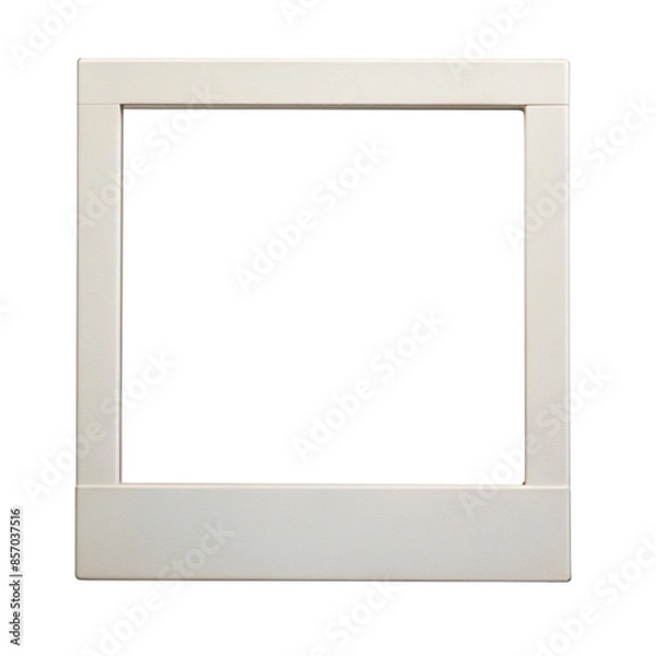Obraz Polaroid Frame PNG Mockup on White Background