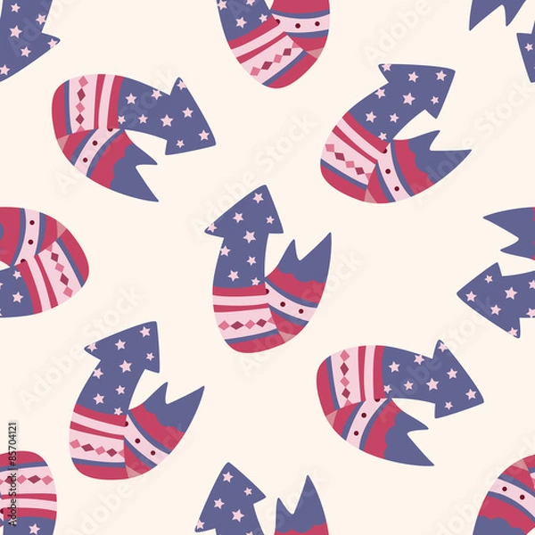 Fototapeta arrow , cartoon seamless pattern background