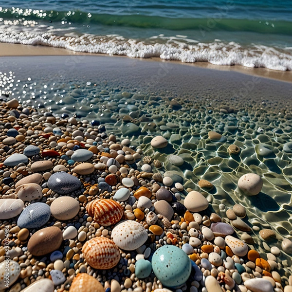 Obraz pebbles on the beach