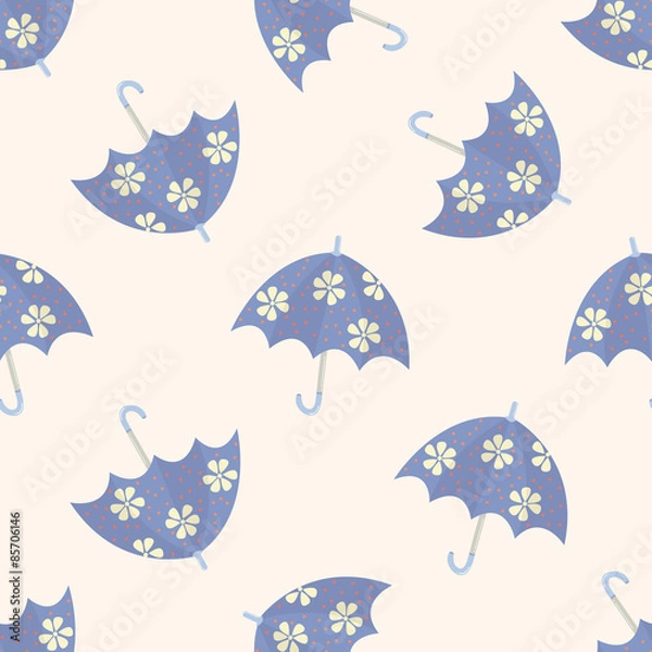 Obraz Umbrella theme,emets , cartoon seamless pattern background