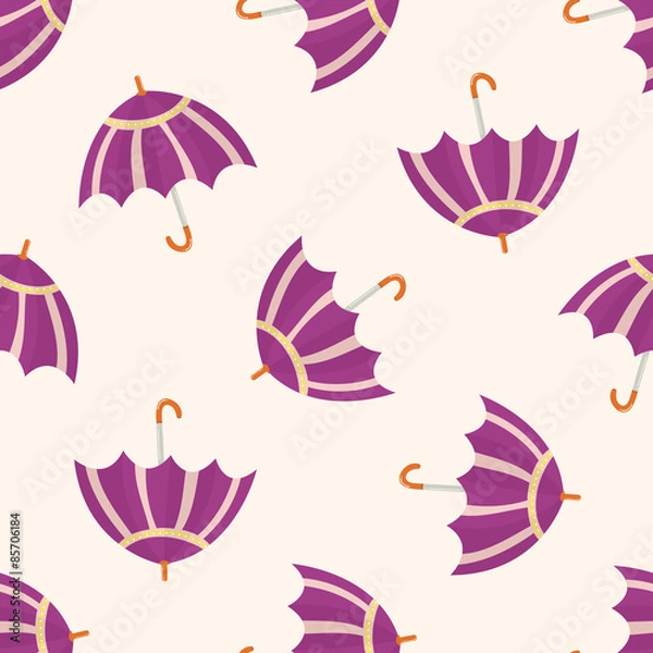 Obraz Umbrella theme,emets , cartoon seamless pattern background