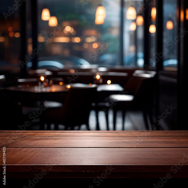 Obraz Wooden empty table for your product