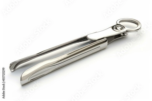 Fototapeta Close-up shot of tongue prints on a white surface, suitable for use in forensic or medical contexts