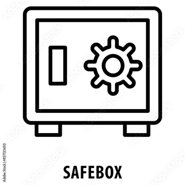 Obraz Safebox Icon simple and easy to edit for your design elements