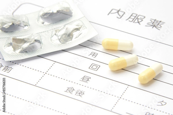 Fototapeta 医療イメージ―内服薬