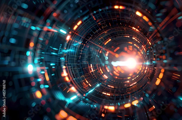 Obraz abstract background with circles