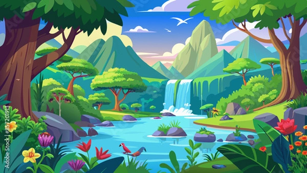 Obraz please-create-a-scene-illustration-with-the-follow