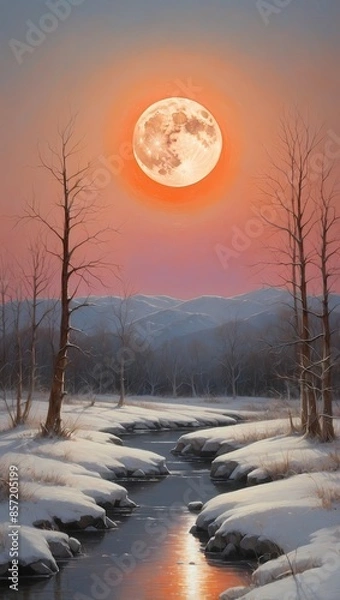 Obraz sunrise in the mountains