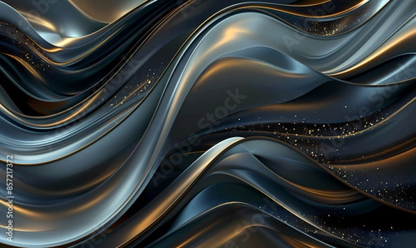 Fototapeta abstract background with waves