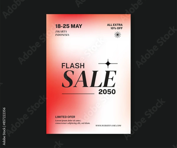 Obraz Gradient sale template flyer design