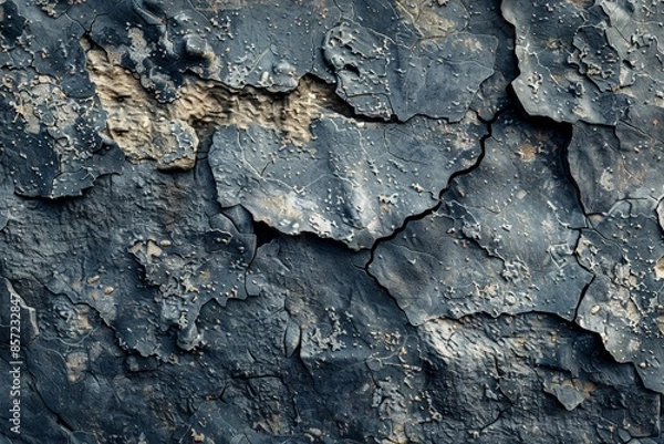 Obraz Weathered Elegance: Abstract Surface with Crushed Textures