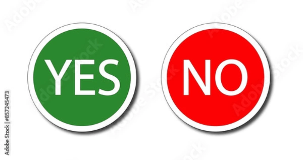 Fototapeta Logo YES. NO.