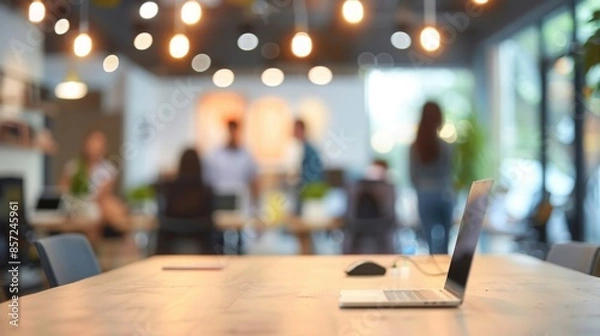 Fototapeta business office with people in casual wear with blurred background , stock photos of casual business office with blurred background