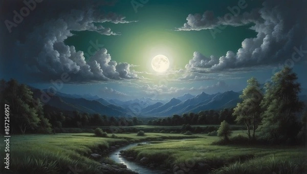 Obraz sunrise over the mountains