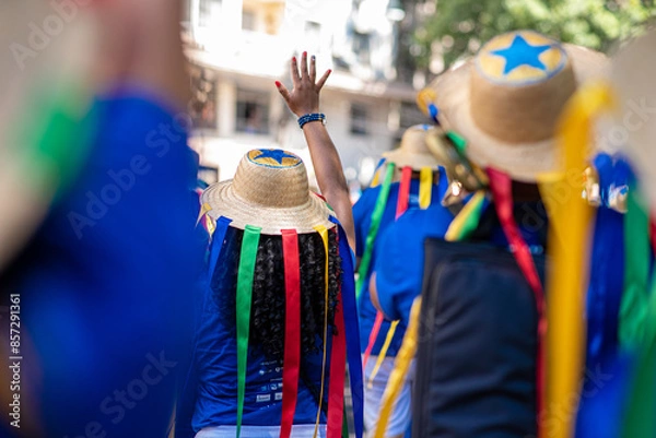 Obraz Arraial do Pavulagem is a musical group that develops an artistic and cultural movement that occupies the streets of Belém do Pará with its popular and colorful processions in June and October