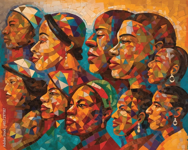 Obraz artwork celebrating Juneteenth, AI-generated