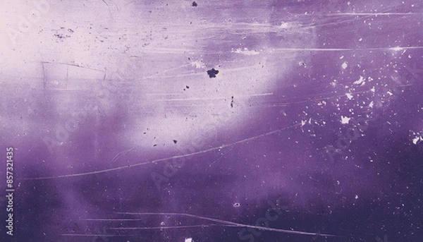 Fototapeta abstract light purple background with dust and noise, cinematic old retro texture grunge film, graphic wallpaper worn vintage pastel light, banner for website with copy space, web design