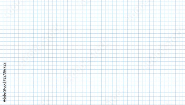 Obraz graph paper with blue grid lines 